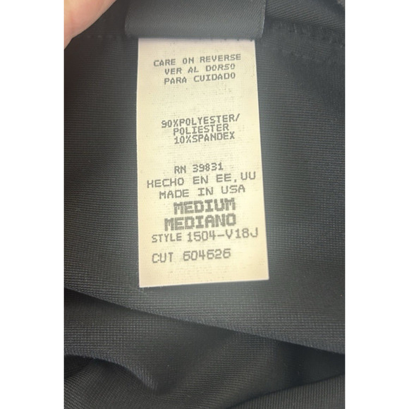 Vintage My Michelle Black Velour Maxi Skirt Sz M Straight Stretchy Whimsygoth - Picture 4 of 6